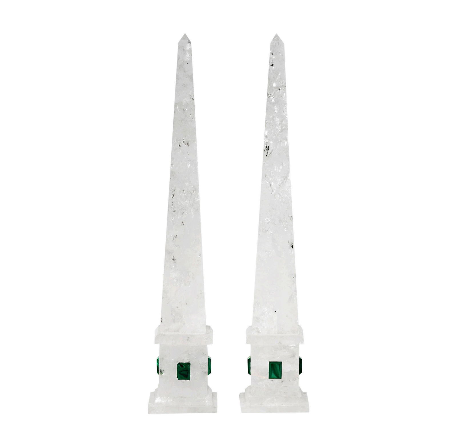 A Pair of Rock Crystal Obelisks (1 of 10)