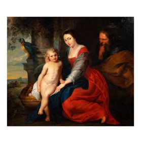 After Petrus Paulus Rubens, 1577-1640, The Holy Family and The Parrot