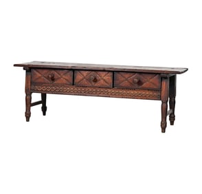 A Hand-Carved Nahuala Table