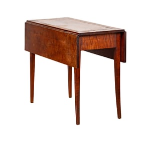 American Tiger Maple Drop-Leaf Table