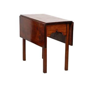 An English Mahogany Drop-Leaf Table