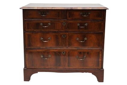A Georgian Inlaid Mahogany Chest of Drawers
