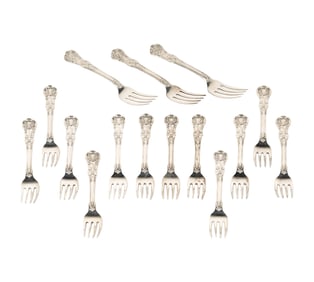 15 Tiffany English King Sterling Forks