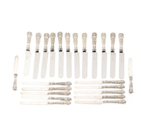 A Group of Tiffany English King Sterling Knives