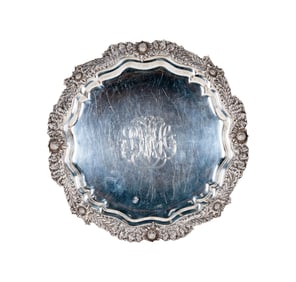 A Tiffany and Co. Sterling Chrysanthemum Tray