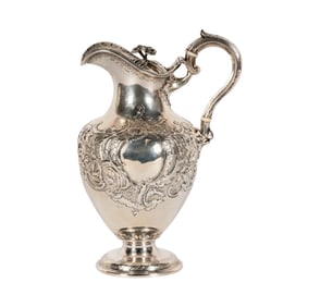 A Victorian Sterling Claret Jug