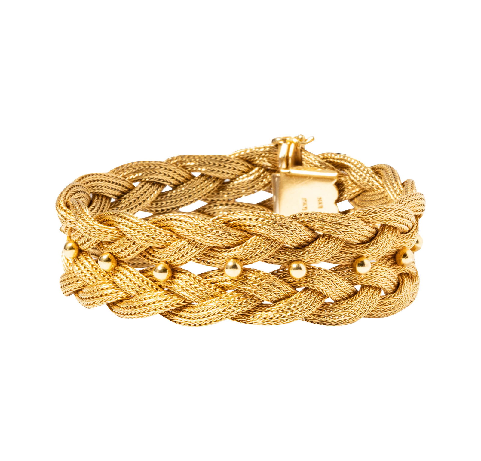 18 Karat Yellow Gold Braided Bracelet (1 of 8)