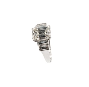 Platinum and Diamond Ring