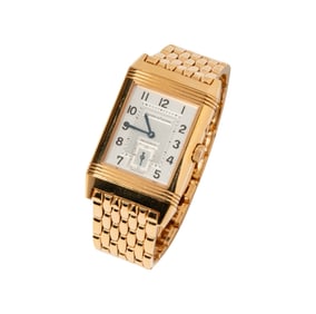 Jaeger-LeCoultre 18 Karat Yellow Gold Reverso Duoface Watch