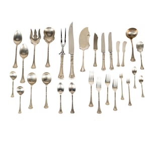 A Pesa Nupical Mexican Sterling Silver Flatware Service