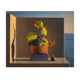 David Ligare, B. 1945, Still Life With Grapes