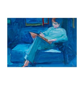 William Theophilus Brown, 1919-2012, Woman Writing