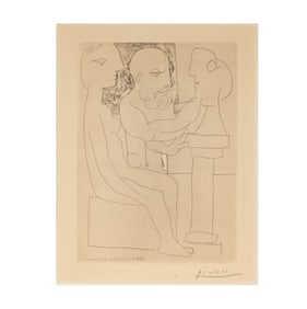 Pablo Picasso, 1881-1973, Vieux Sculpture au Travail