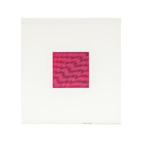 Channa Horwitz, 1932-2013, Untitled (Rose/Red)