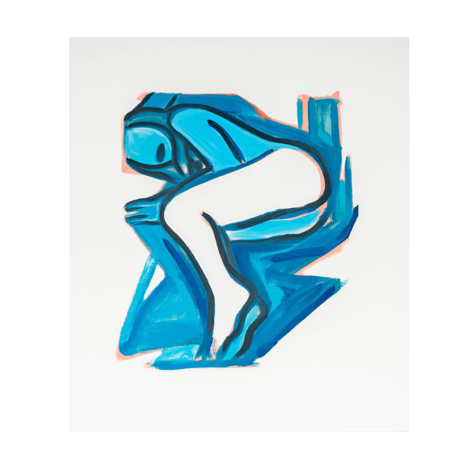 Tom Wesselmann, 1931-2004, Blue Nude No. 3: screenprint in colors, 2001; ed. 45/60; signed and numbered in pencil lower right Frame: 35 1/2 x 32 1/2 in. (90.2 x 82.6 cm.) Notes: This item does not qualify for in-house shipping. Please see our p