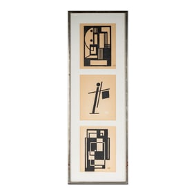 Lajos Kassak, 1887-1967, Composition Triptych