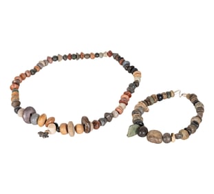 Two Mayan Beaded Necklaces