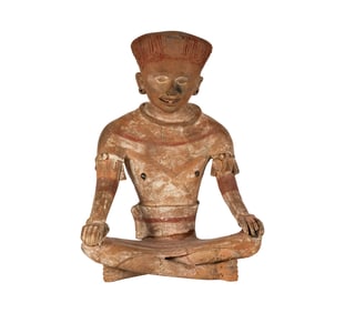 A Veracruz Pottery Figure of Priest