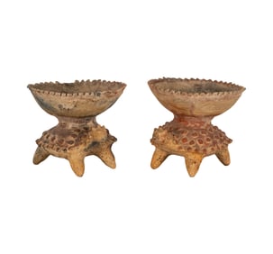 Two Colima Pottery Turtle Vessels