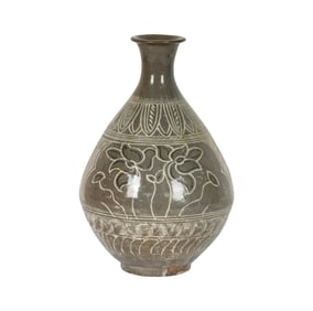 A Korean Celadon-Glazed Vase