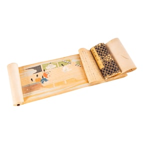 A Japanese Painted Hand Scroll