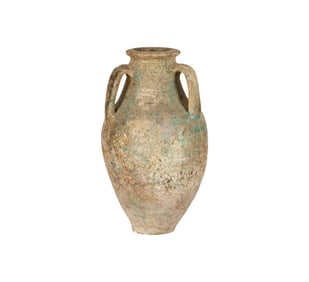 An Archaic Three-Handle Terracotta Urn