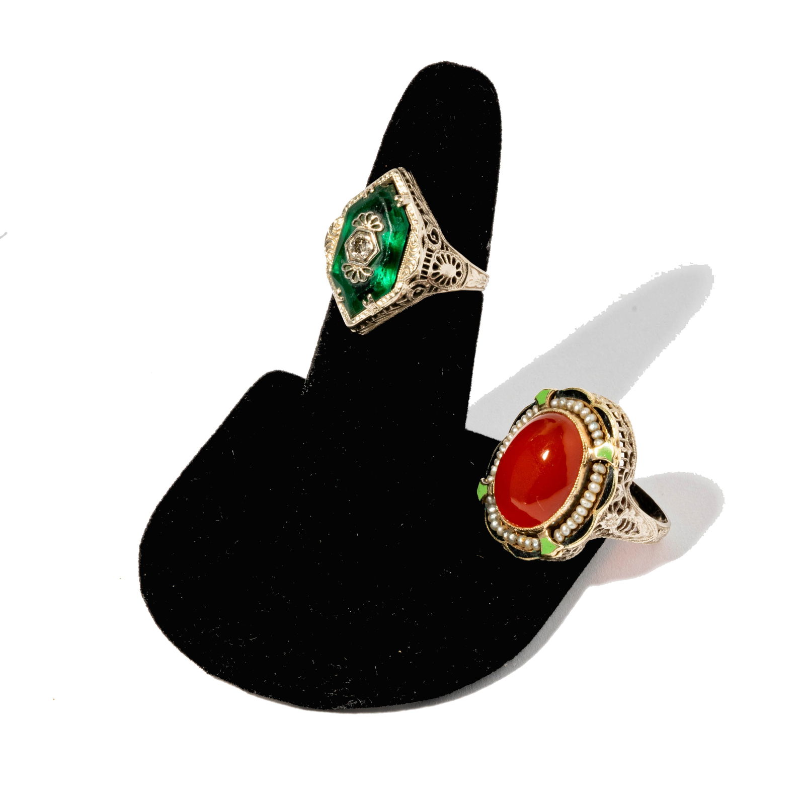 Two 14 Karat White Gold Rings (1 of 7)