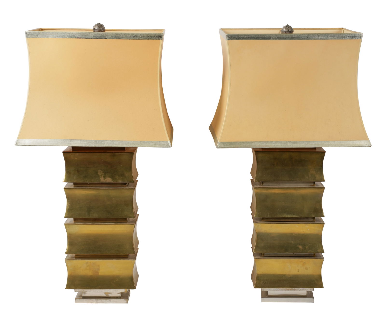 A Pair of Brass Table Lamps