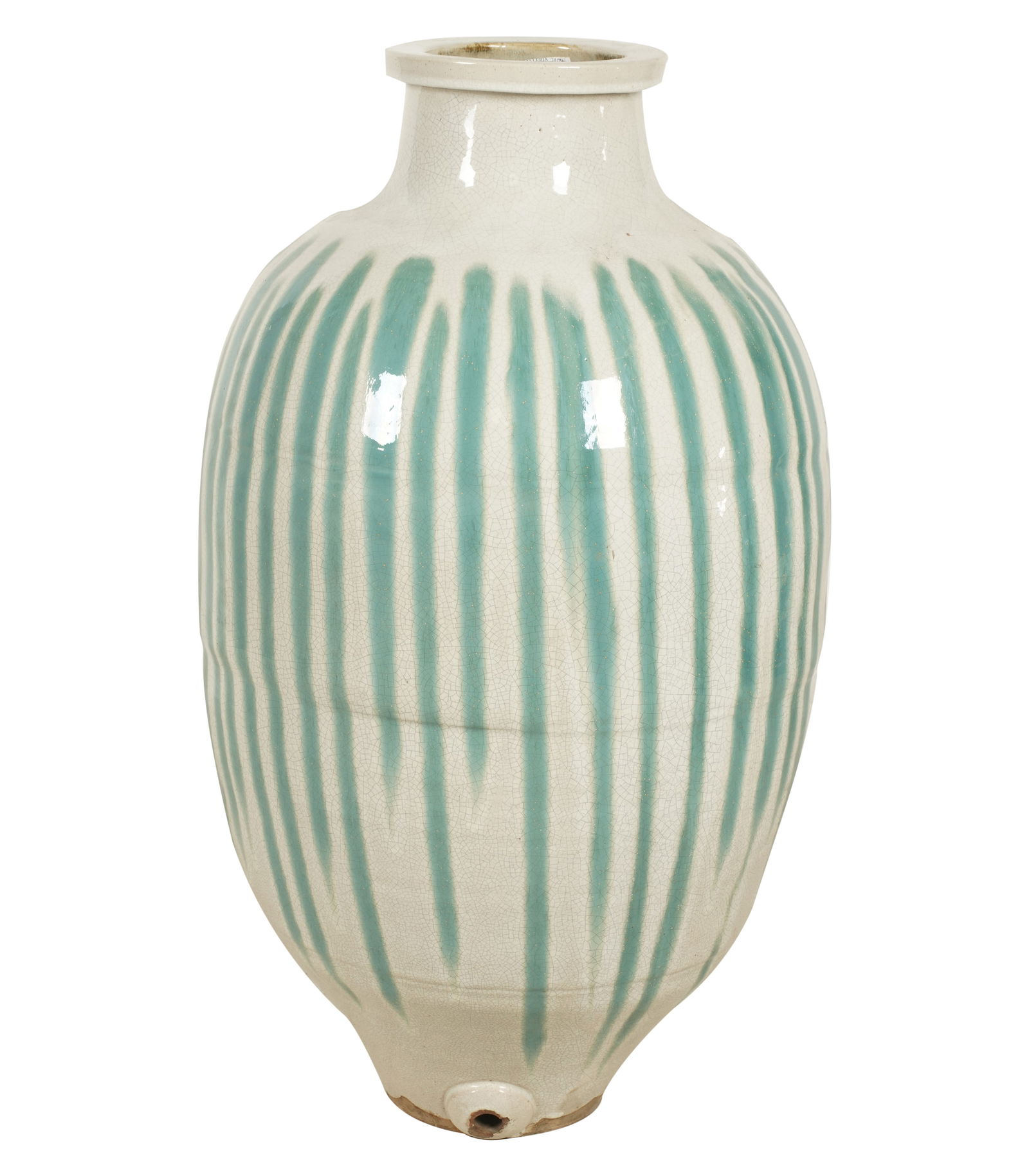 A Large Japanese Glazed Shigaraki Jar (1 of 8)