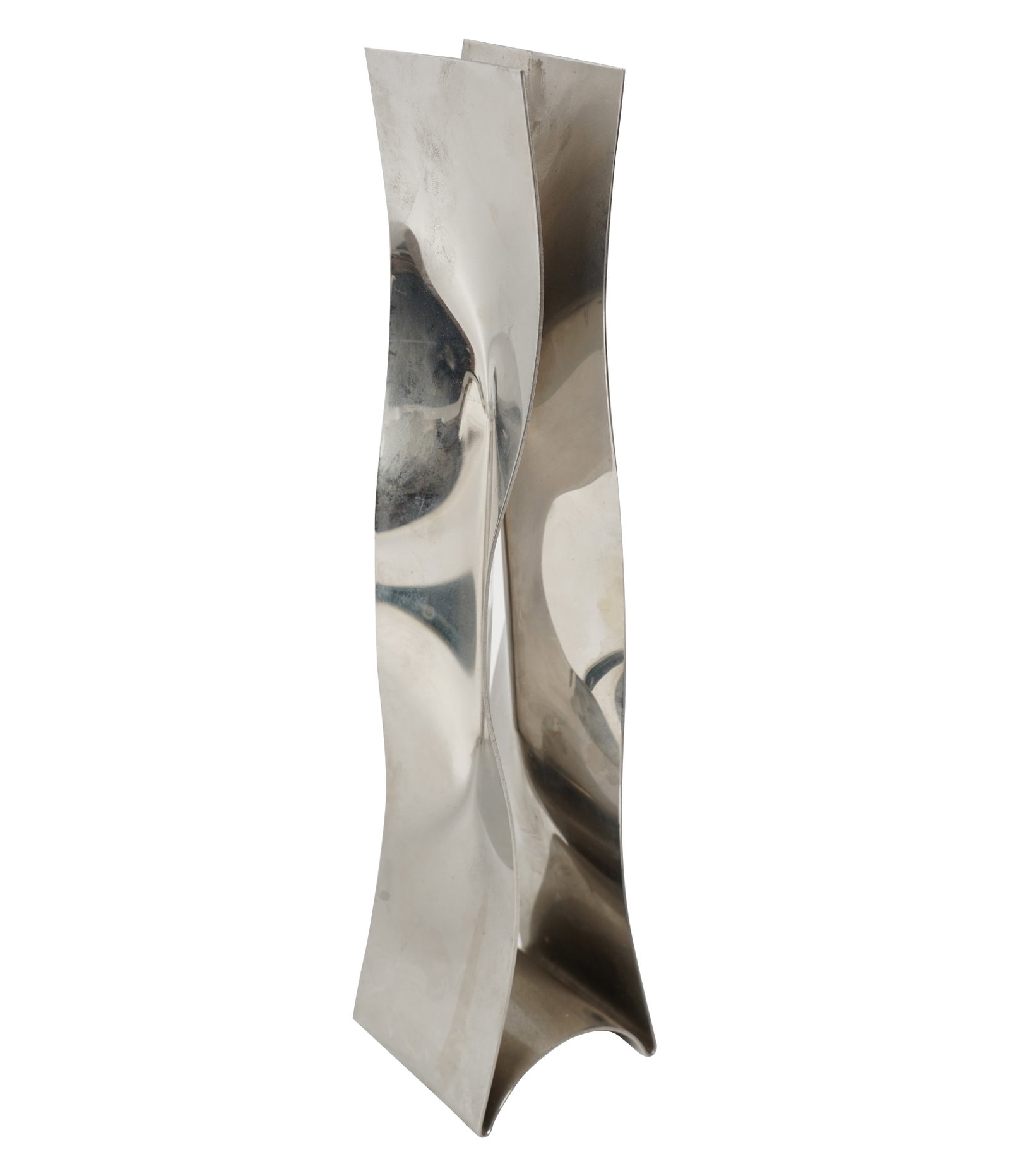 Attilio Pierelli, 1924-2013, Senza Titulo (Untitled): stainless steel, 1965; ed. 32/50; signed and numbered; 12 in. (30.5 cm.) high; ;