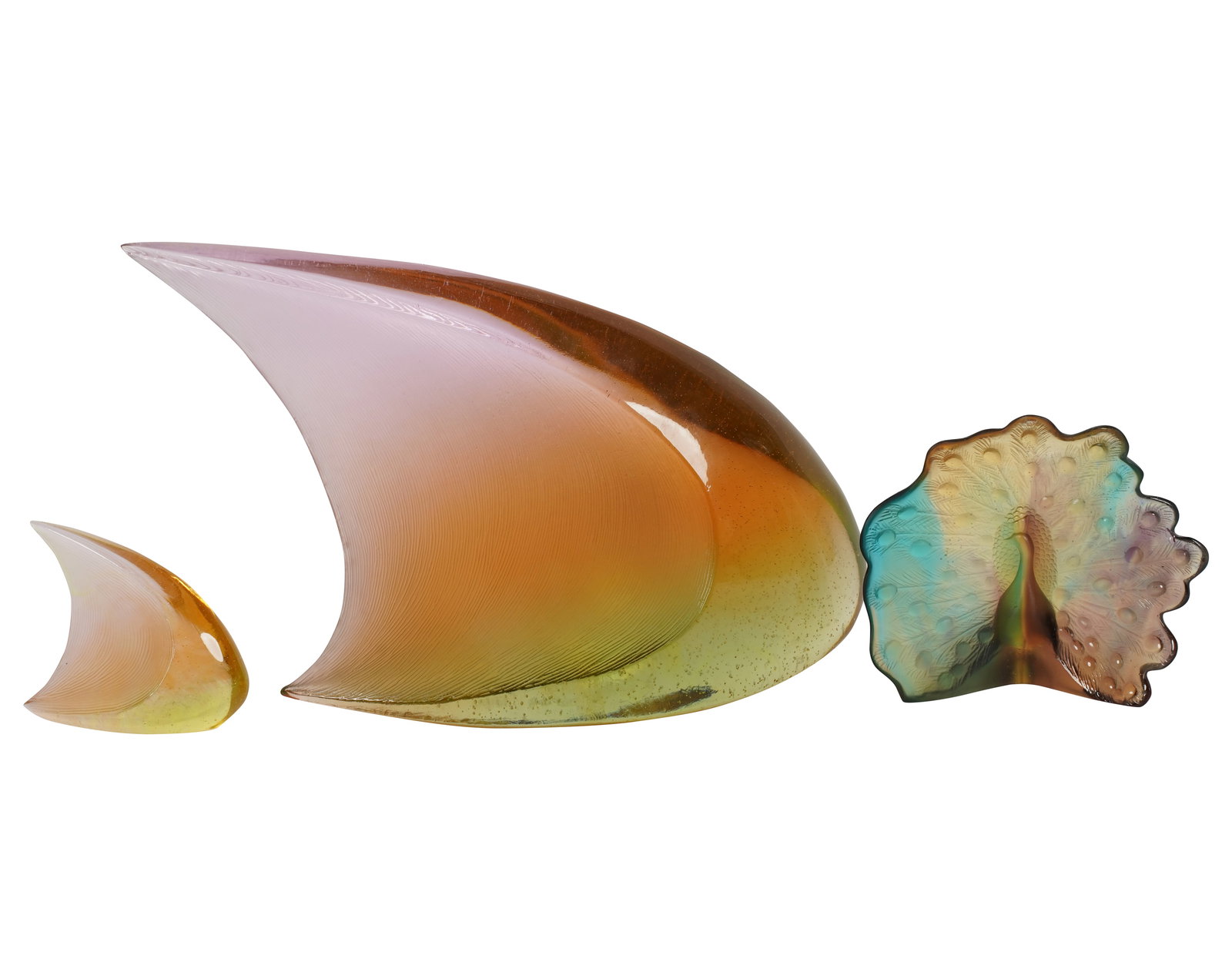 Three Daum Glass Sculptures (1 of 9)