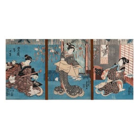 Three Japanese Woodblock Prints