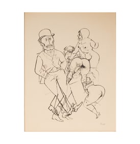 George Grosz, 1893-1959, Spanking