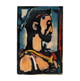 Georges Rouault, 1871-1958, Christ de Profil