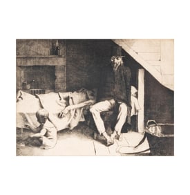 Bedroom Scene with Child