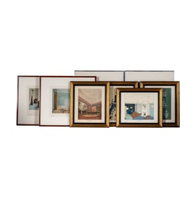 Eight French Etchings: Les Arts de La Maison