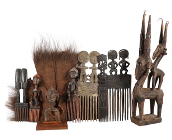 A Group of African Wood Carvings