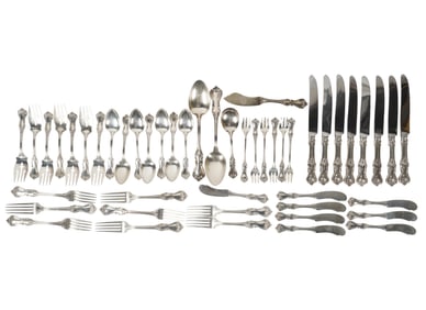 A Reed and Barton Marlborough Sterling Flatware Service