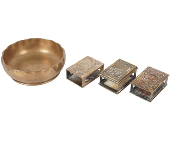 A Group of Tiffany Studios Table Articles