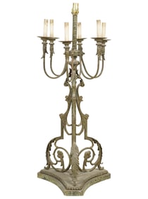 A Neoclassical-style Candelabrum Lamp