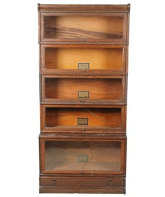 A Globe Wernicke Stacking Lawyers Bookcase