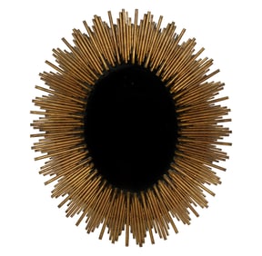 A Gilt Metal Sunburst Mirror