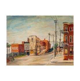 Marion Boyd Allen, 1862-1941, Street Scene