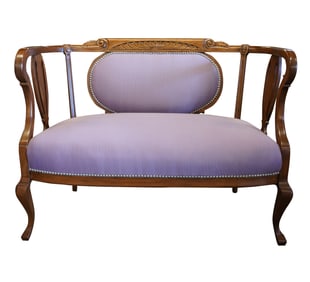 A Carved Wood Bench