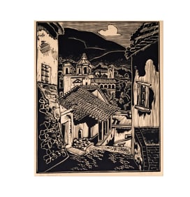 A Mexican Woodcut Print