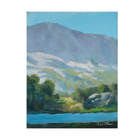 Felice Hrovat, 20th/21st century, Mountain Lake