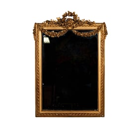 A Louis XVI-Style Giltwood Wall Mirror