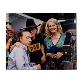 Photograph of Peter Bogdanovich, Cybill Shepherd, and Richard Lewis