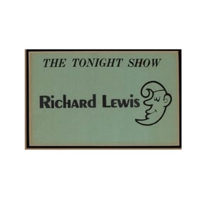 Richard Lewis The Tonight Show Card