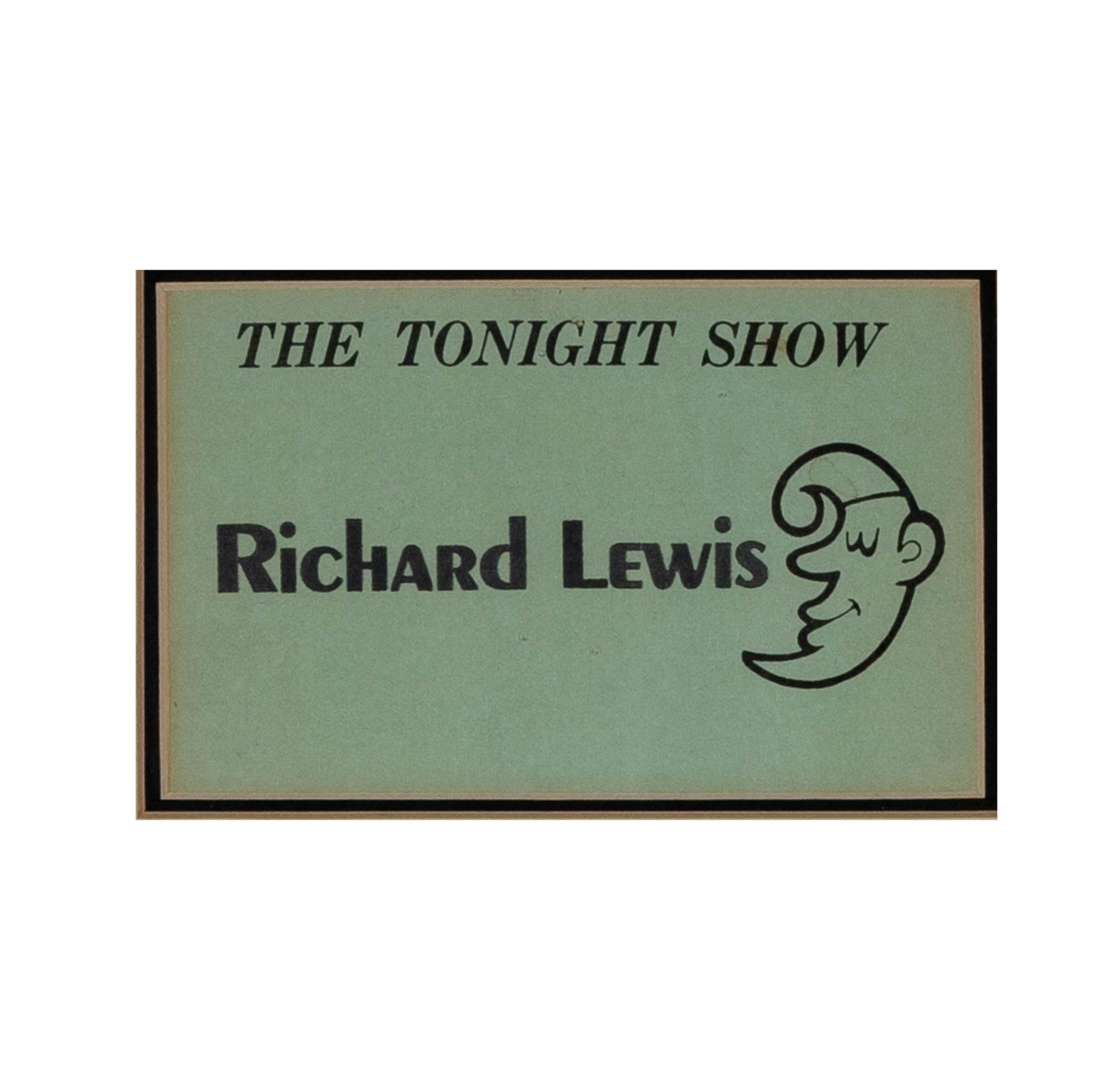 Richard Lewis The Tonight Show Card (1 of 6)